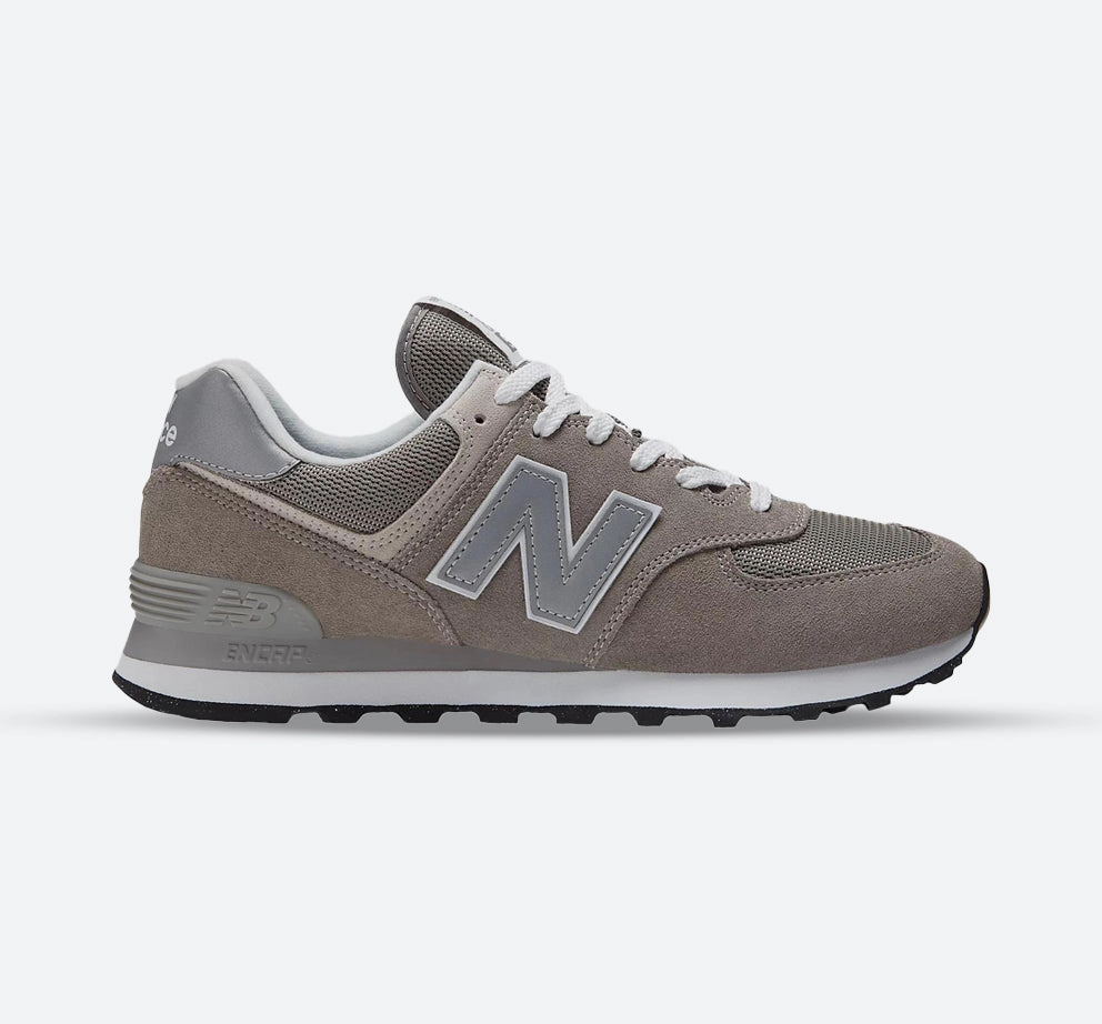 Men's Wide Fit New Balance ML574EVG Running Sneakers - Exclusive - Grey Speed Comfort