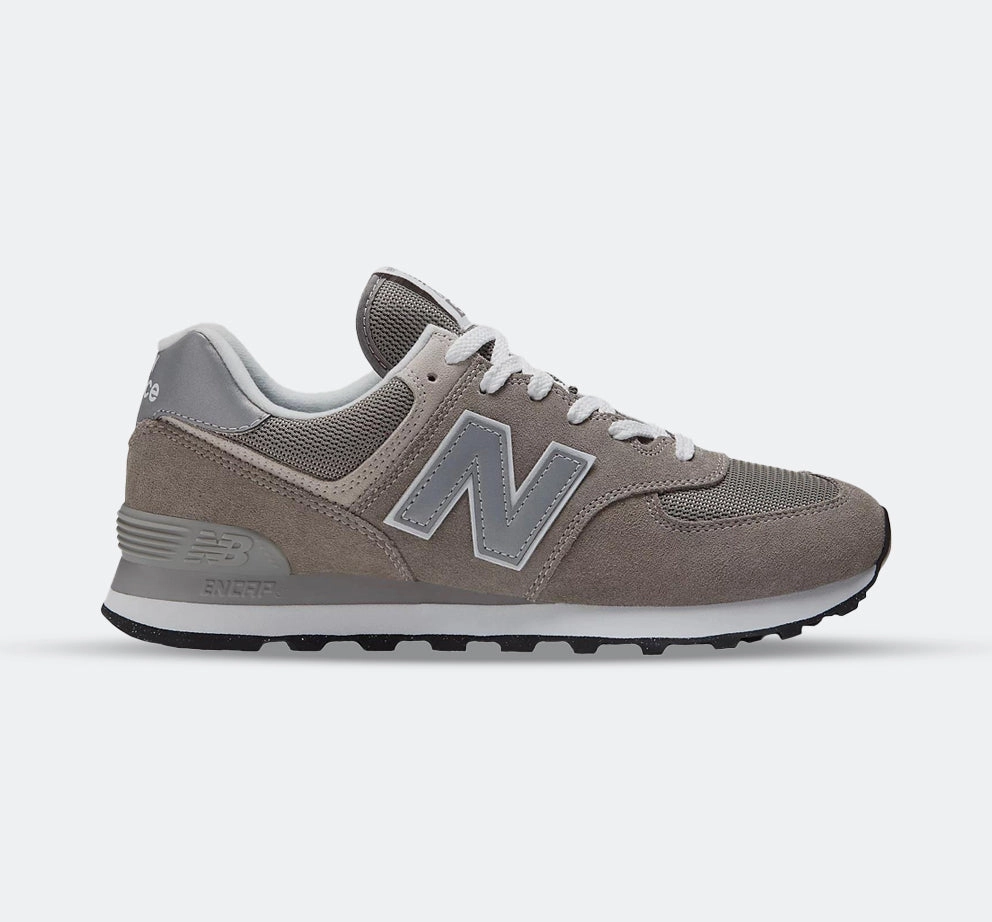 Men's Wide Fit New Balance ML574EVG Running Sneakers - Exclusive - Grey Speed Comfort