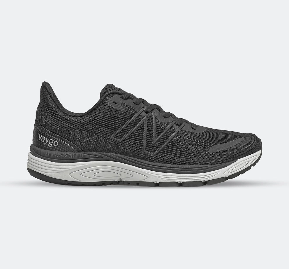 Men's Wide Fit New Balance MVYGOBK2 Vaygo Running Sneakers - Black Shock Absorbing Effect