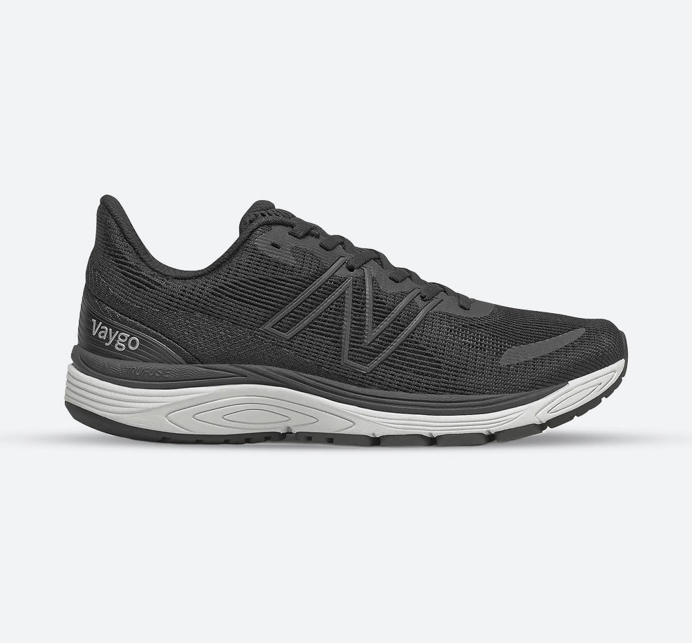 Men's Wide Fit New Balance MVYGOBK2 Vaygo Running Sneakers - Black Shock Absorbing Effect