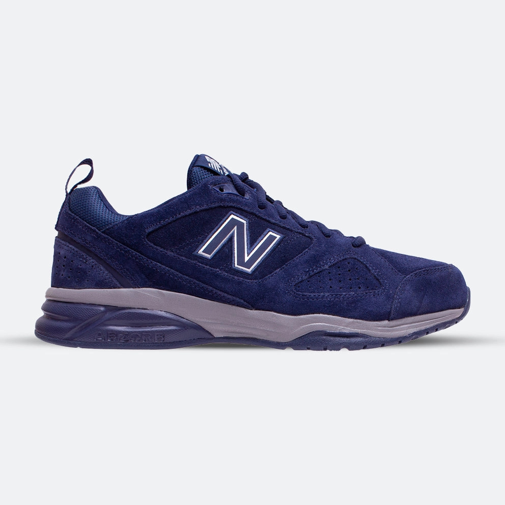Mens New Balance Wide Fit MX624V4 Navy Sneakers high - tech