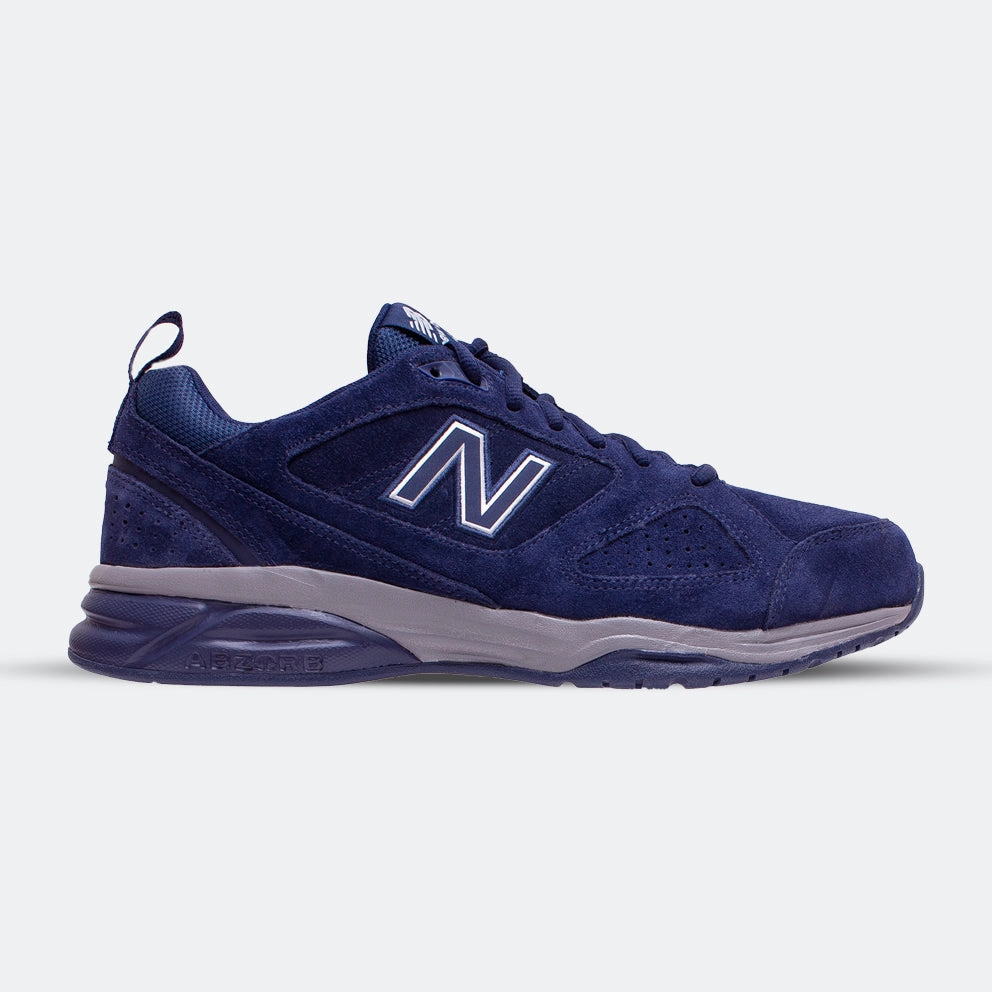 Mens New Balance Wide Fit MX624V4 Navy Sneakers high - tech