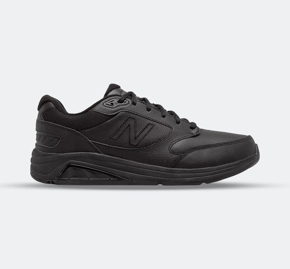Mens Wide Fit New Balance MW928BK3 Black Walking Sneakers Agile strides