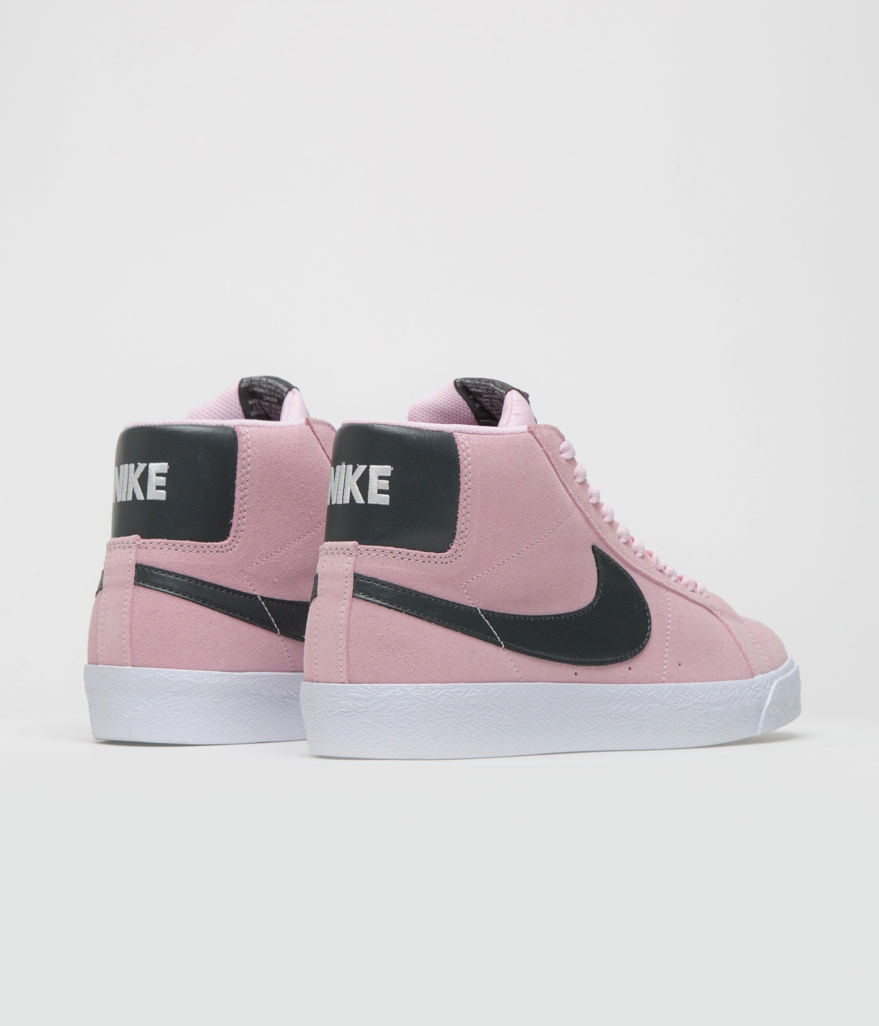 Micro Cushion Layers Nike SB Blazer Mid Shoes - Pink Foam / Anthracite - White - Gum Yellow