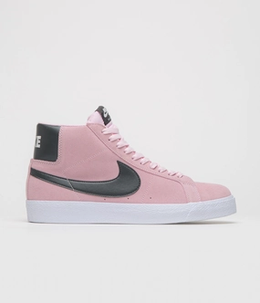 Nike SB Blazer Mid Shoes - Pink Foam / Anthracite - White - Gum Yellow Active Step Enhanced comfort