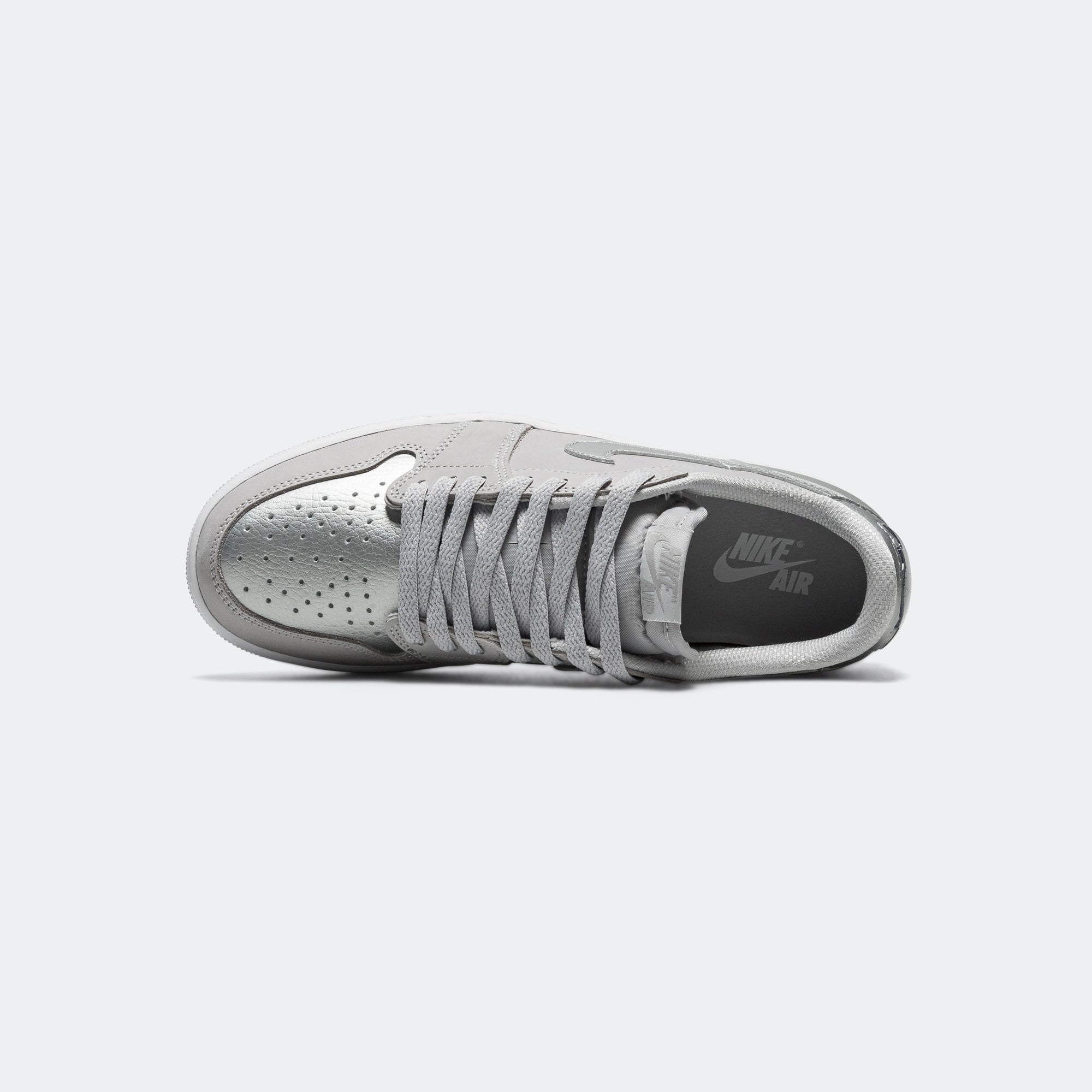 Modern Aesthetic Air Jordan 1 Low OG - Neutral Grey/Metallic Silver-White