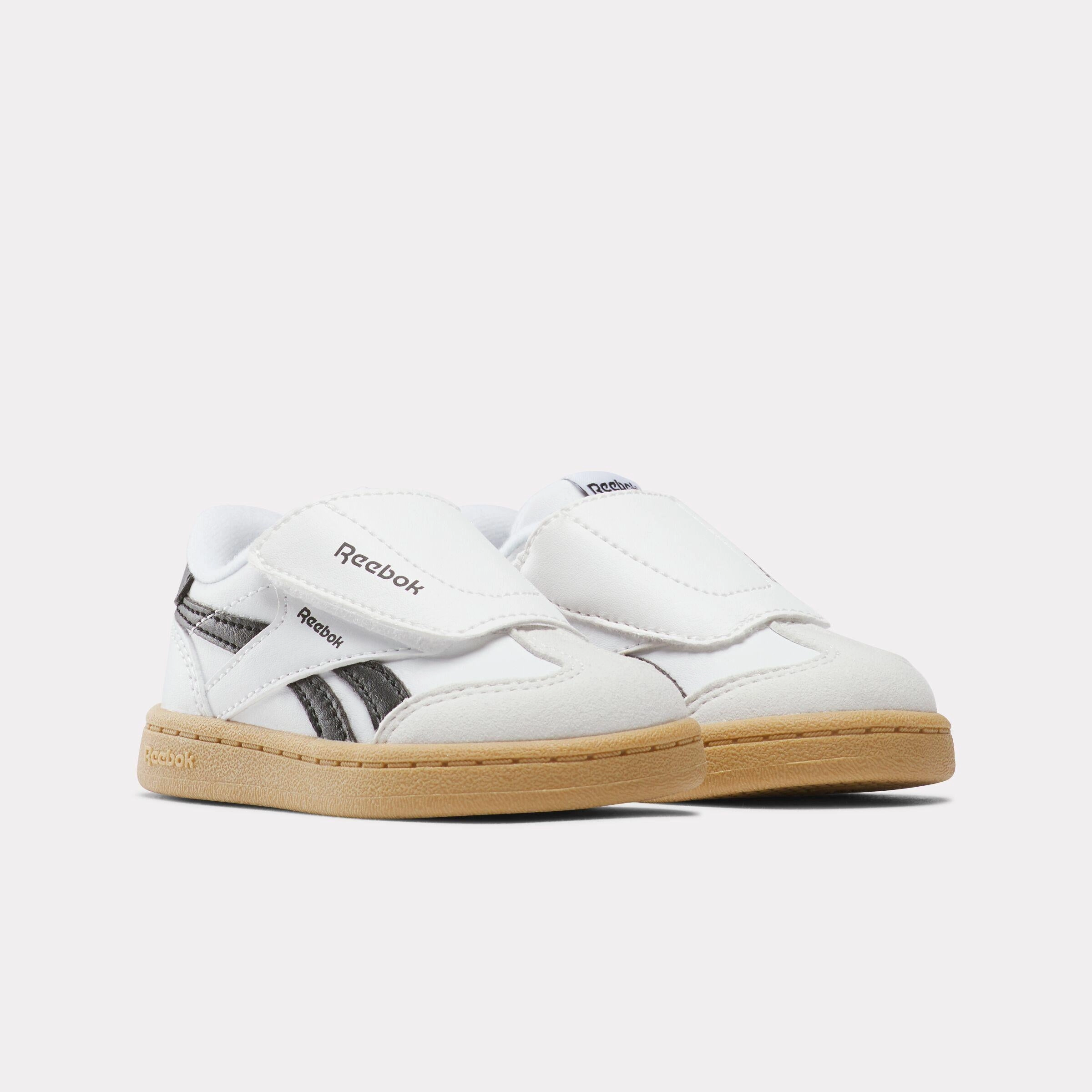 Modern Step Glide-In Reebok Footwear Kids Smash Edge Hook-And-Loop Shoes - Baby & Toddler FTWRWHITE/BLACK/RGUM1