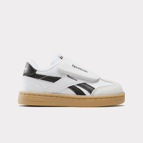 Reebok Footwear Kids Smash Edge Hook-And-Loop Shoes - Baby & Toddler FTWRWHITE/BLACK/RGUM1 evening walk