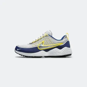 Air Zoom Spiridon SP - White/Metallic Silver-Deep Royal Blue Clean Fit Professional Footwear