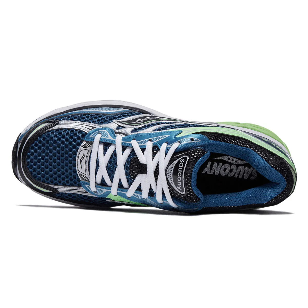 Multi-layered Saucony Progrid Omni 9 Shoes - Blue/Lime