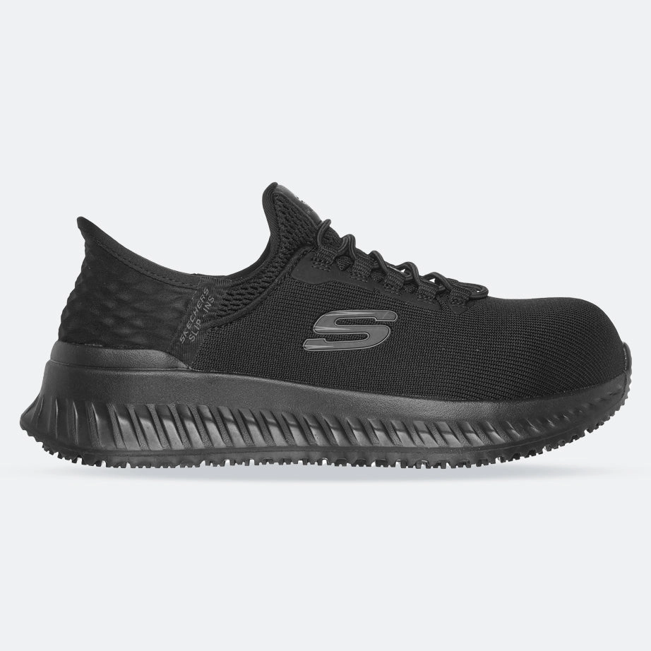 Multi-functional breathability Women's Wide Fit Skechers 108152EC Slip-ins Work Tilido Ombray Safety Sneakers