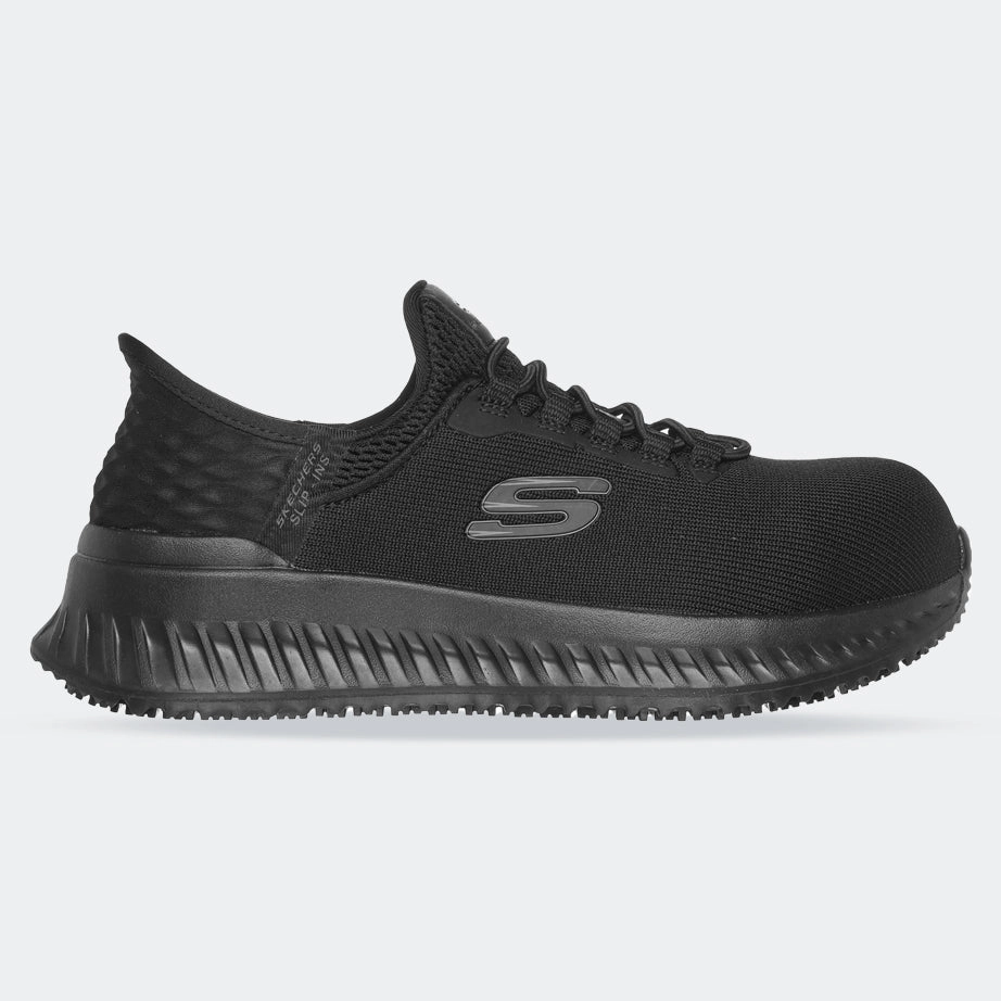 Multi-functional breathability Women's Wide Fit Skechers 108152EC Slip-ins Work Tilido Ombray Safety Sneakers