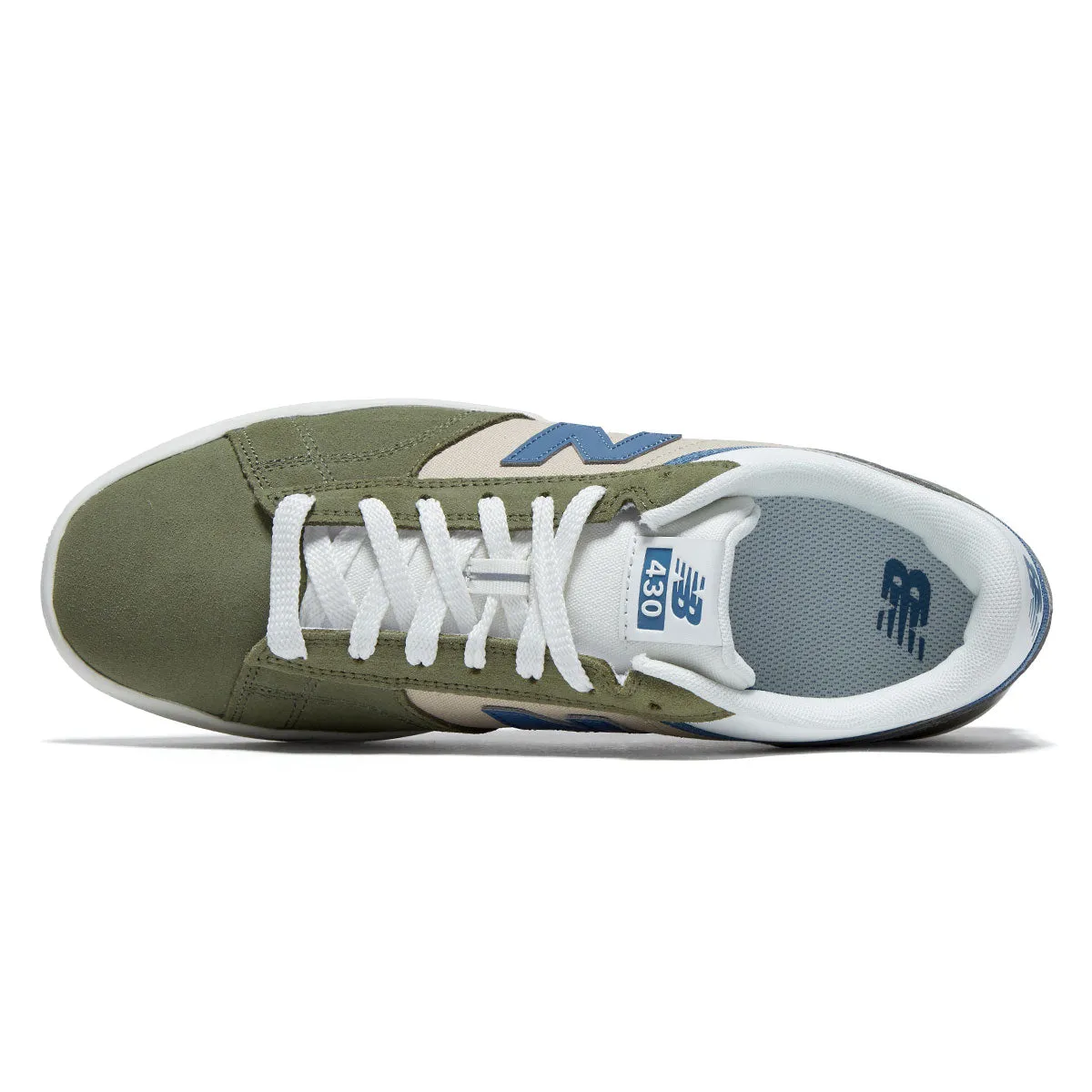 New Balance 430 Shoes - Olive/Blue Fast Drive