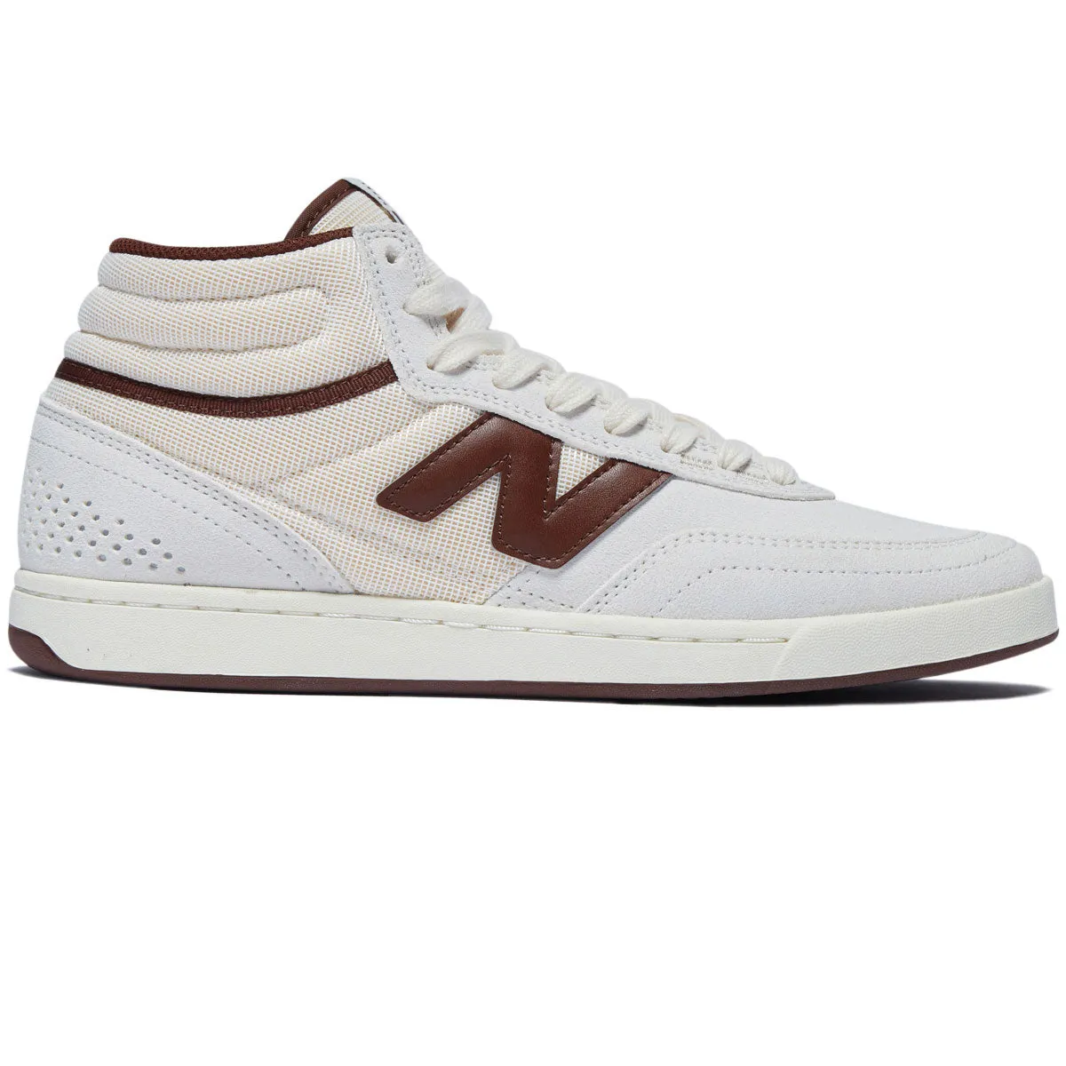 Pro Action Ride New Balance 440 Hi V2 Shoes - Sea Salt/Dark Brown