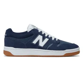 New Balance 480 Shoes - Navy/White Plush Interior