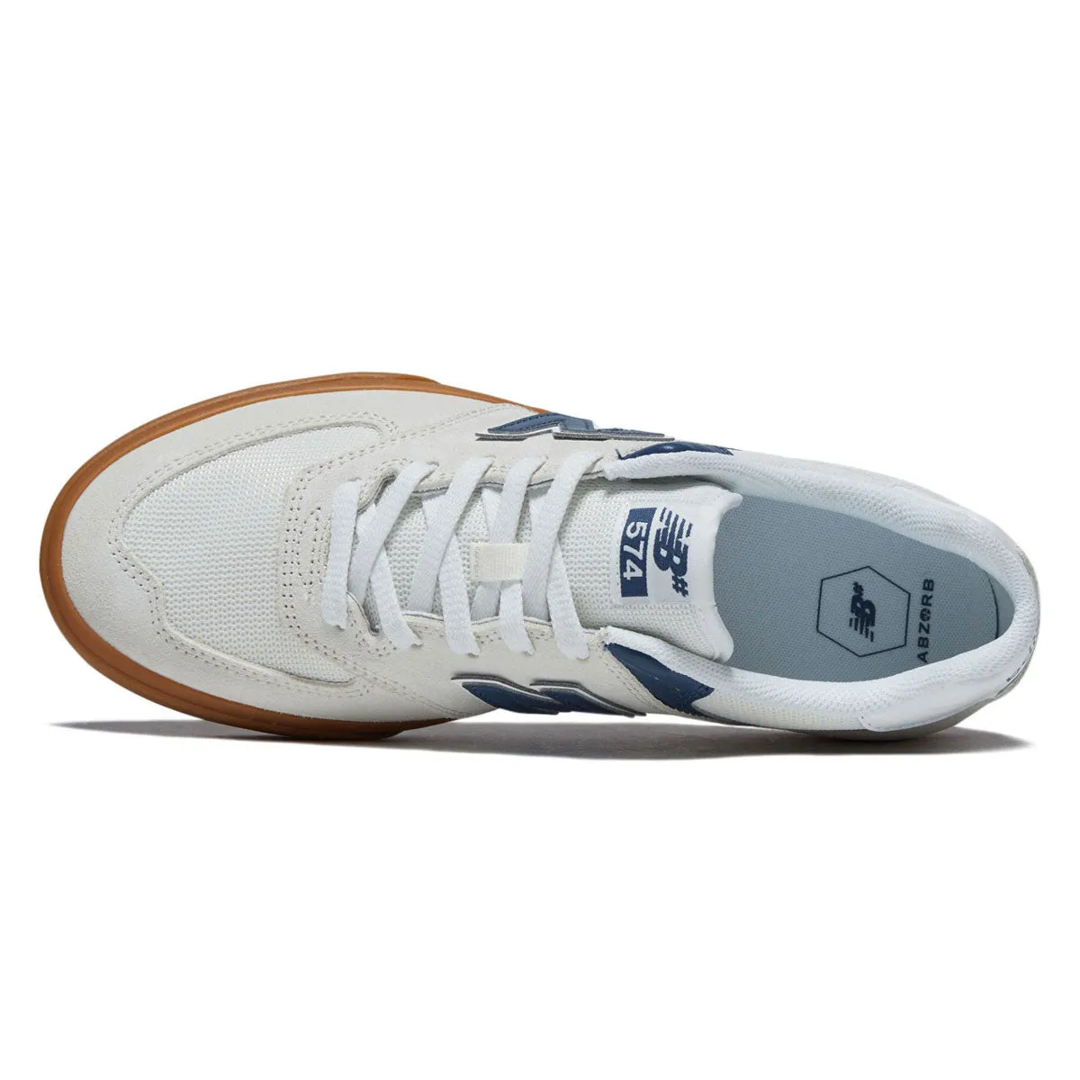 New Balance 574 Vulc Shoes - Sea Salt/Blue Light Flow Max