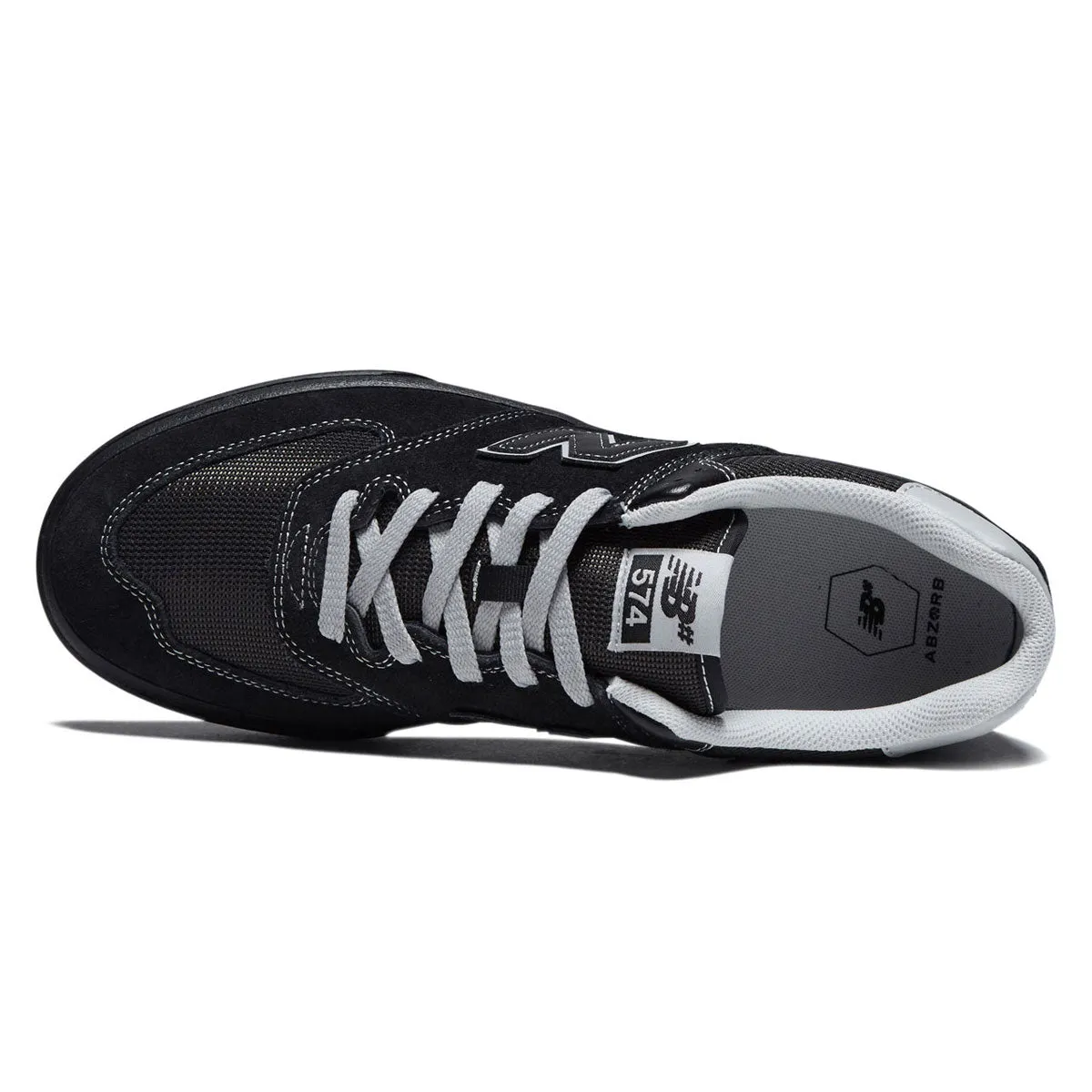 New Balance 574 Vulc Wide Shoes - Black/Black Grip Rush