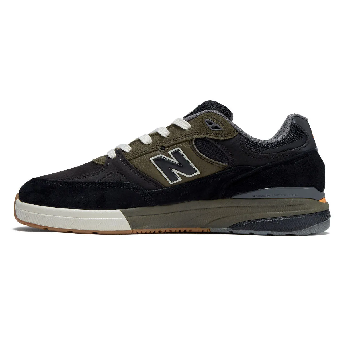 New Balance Andrew Reynolds 933 Shoes - Black/Olive Heel Cushion