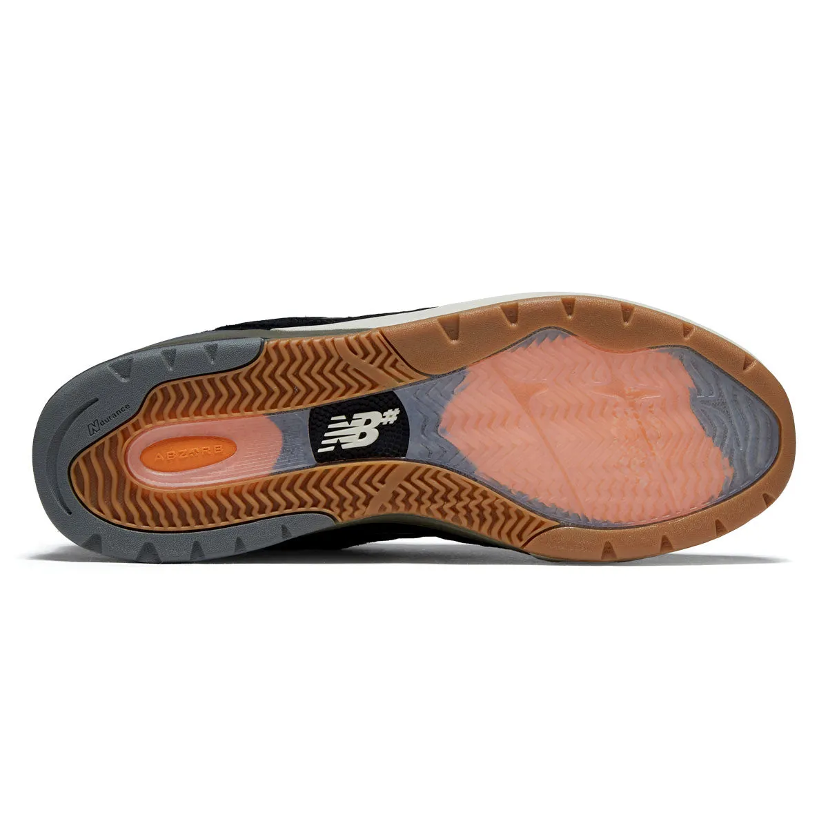 New Balance Andrew Reynolds 933 Shoes - Black/Olive Heel Cushion