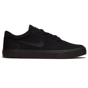 Everyday Casual Comfort Cushioning Nike SB Chron 2 Canvas Shoes - Black/Black/Black