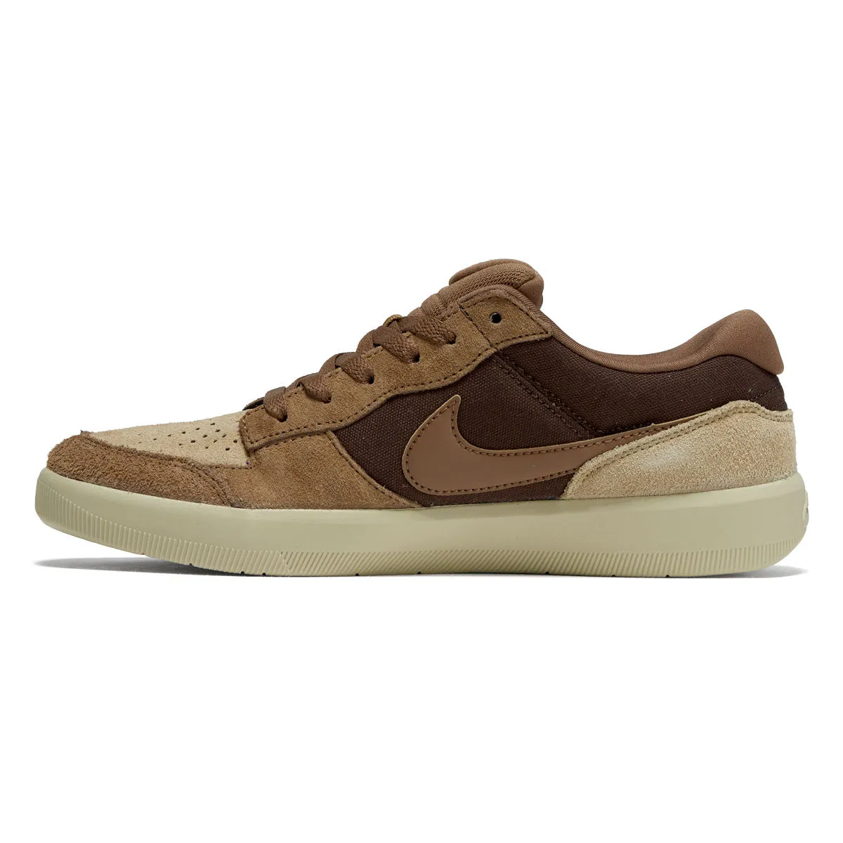 Nike SB Force 58 Shoes - Baroque Brown/Mosswood Brown Toe Guard