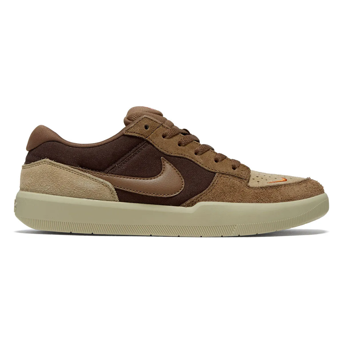 Nike SB Force 58 Shoes - Baroque Brown/Mosswood Brown Lightweight Design Soft Cushioning