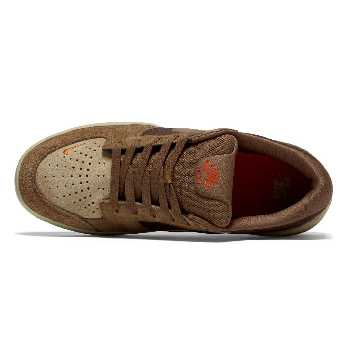 Nike SB Force 58 Shoes - Baroque Brown/Mosswood Brown Toe Guard