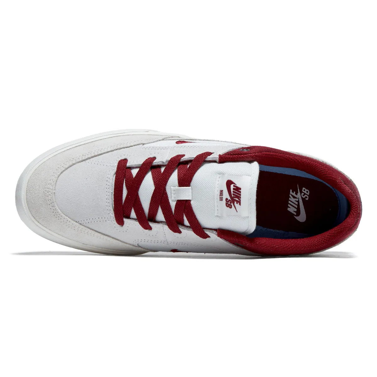 Nike SB Malor Shoes - Summit White/Team Red/Phantom Sail Skater Edge