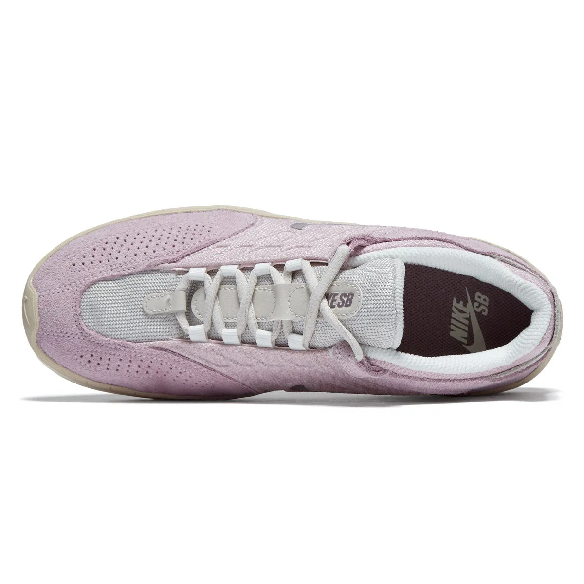 Nike SB Vertebrae Shoes - Pink Foam/Taupe Grey/Light Orewood Brown Breathable Lining
