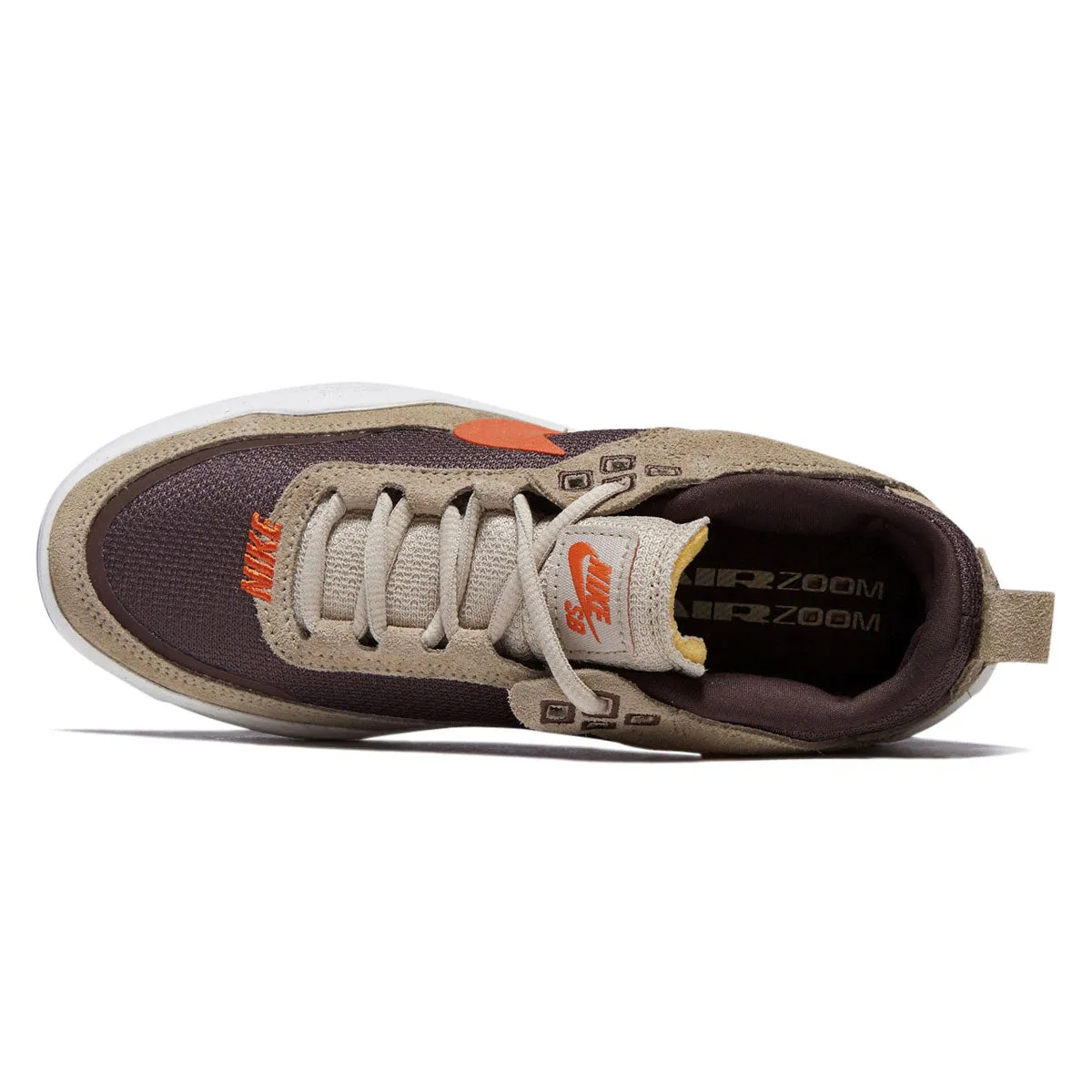 Nike SB Youth Day One Shoes - Desert Khaki/Campfire Orange Quick Flow