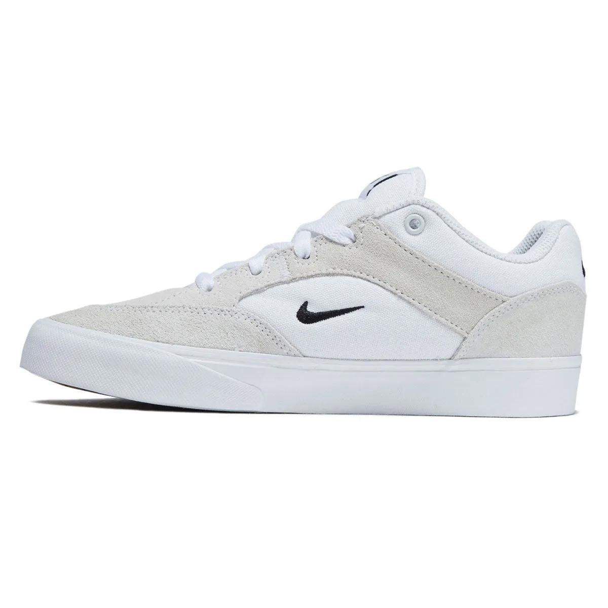 Nike SB Youth Malor Shoes - White/Black/Summit White/Gum Light Brown Impact Ease