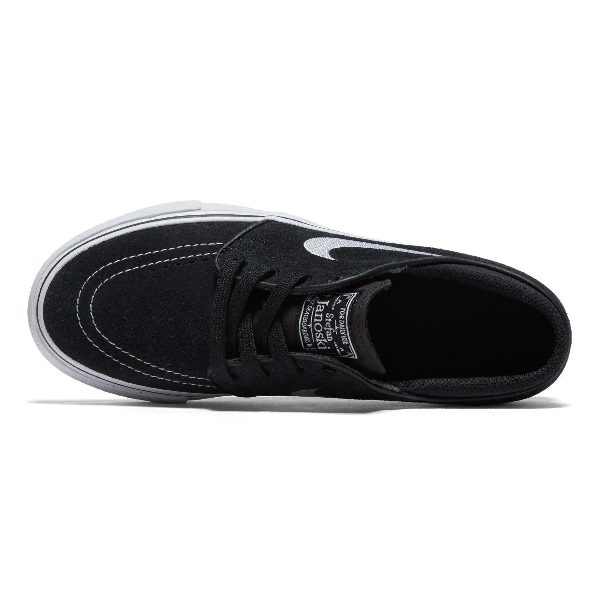 Nike SB Youth Stefan Janoski Shoes - Black/White Quick Move