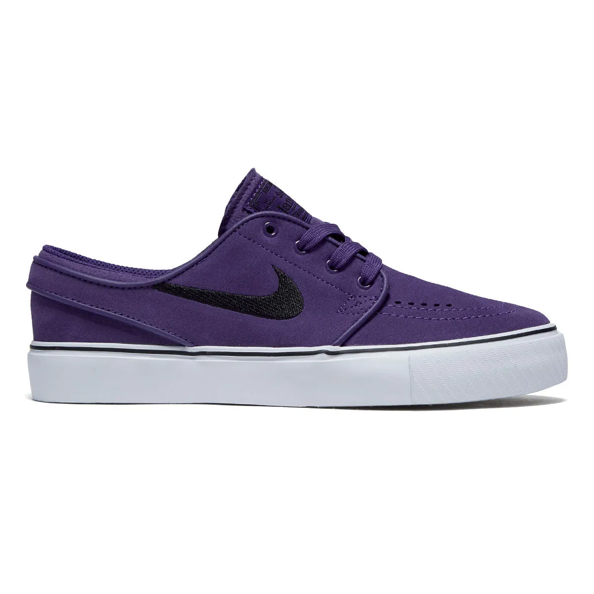 Nike SB Youth Stefan Janoski Shoes - Court Purple/Black/Court Purple/White Reinforced toe Speed Ready