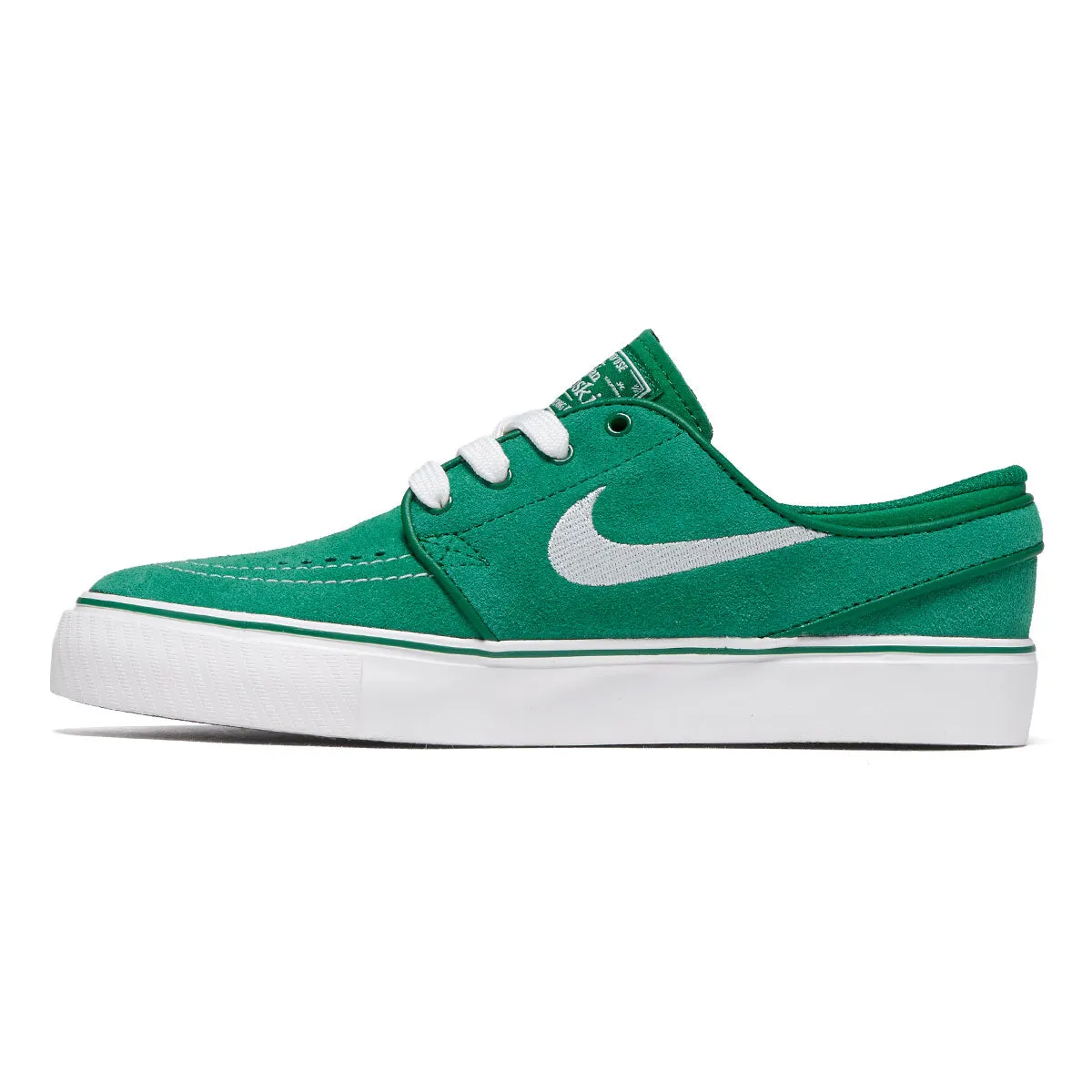 Nike SB Youth Stefan Janoski Shoes - Pine Green/Sail Flexible Support