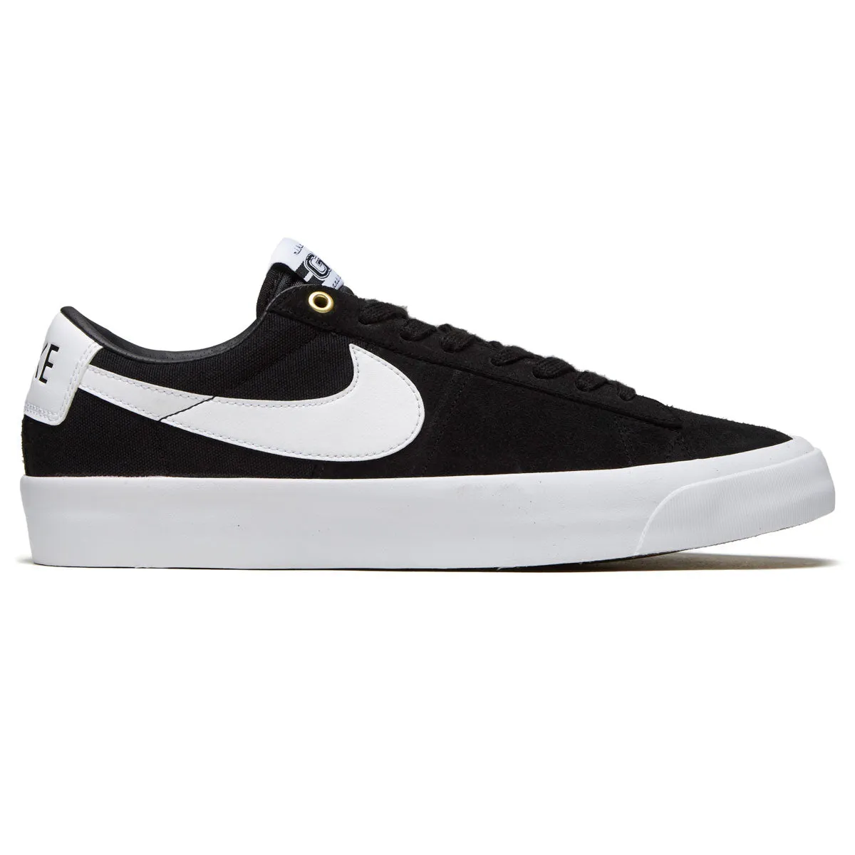 Responsive Fit Pro Level Comfort Nike SB Zoom Blazer Low Pro GT Shoes - Black/White/Black/White