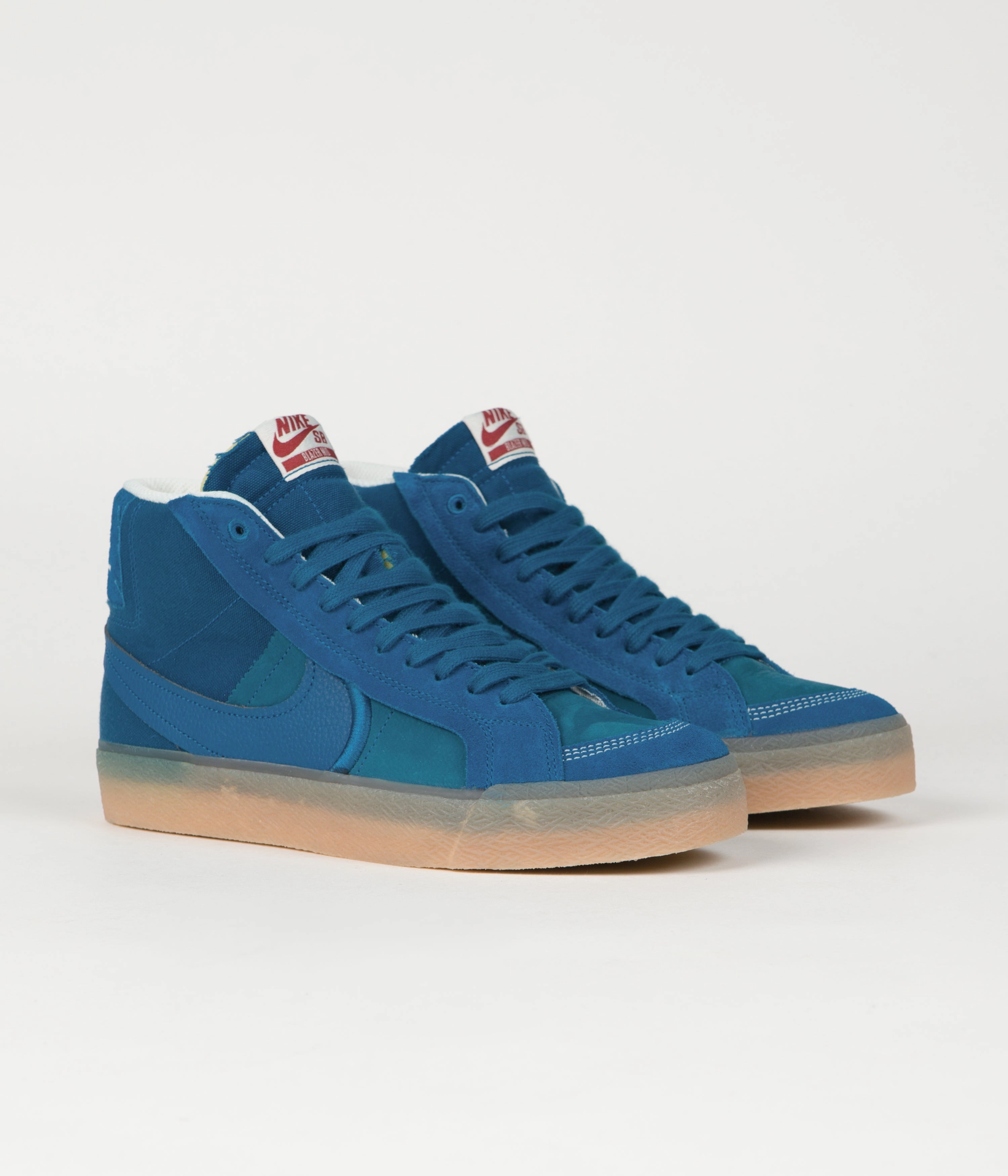 Nike SB Blazer Mid Premium Shoes - Green Abyss / Green Abyss - Phantom All Purpose Sole