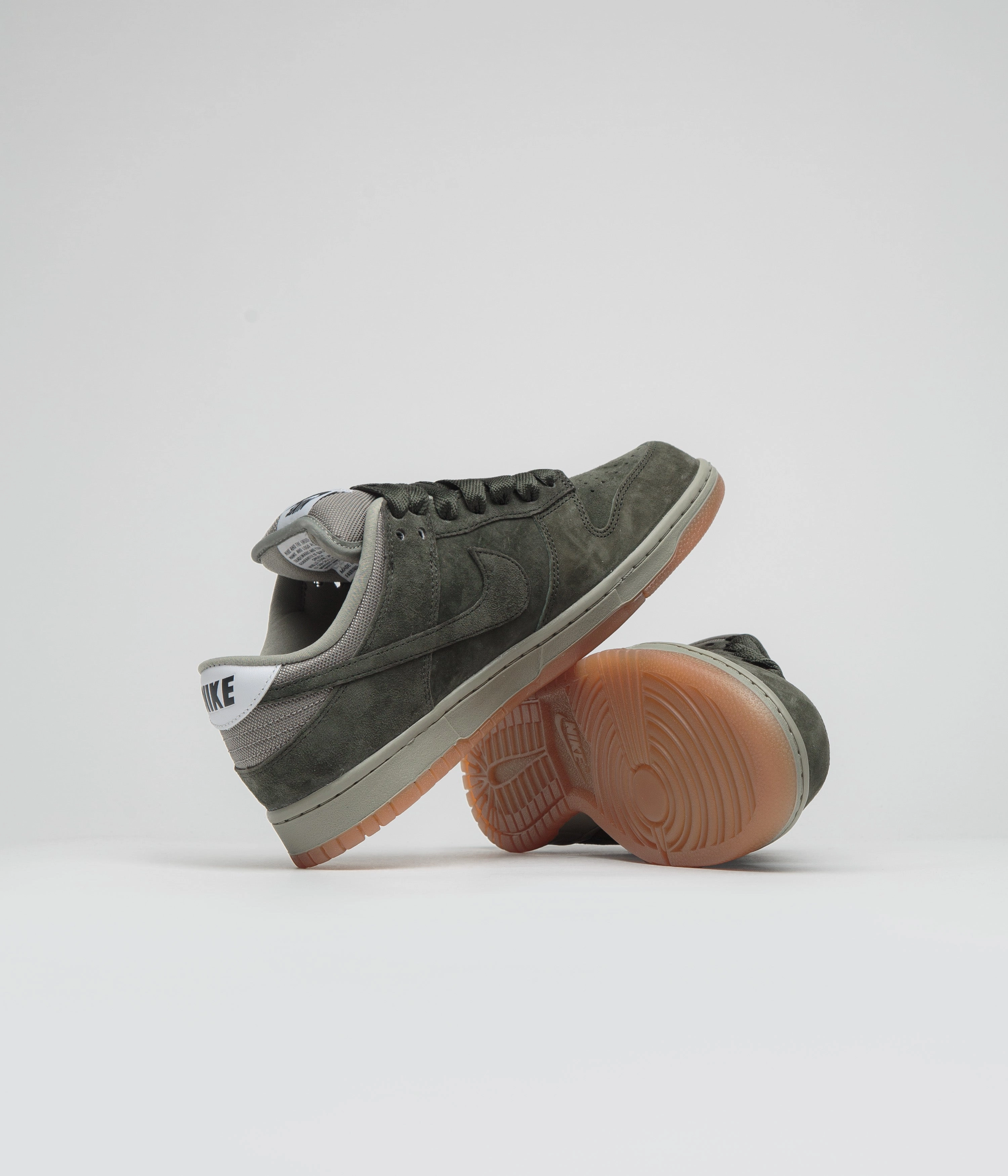 Nike SB Dunk Low Pro B Shoes - Sequoia / Sequoia - Light Army - White High Performance Concept