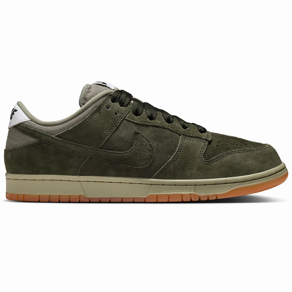 Nike SB Dunk Low Pro B Shoes - Sequoia/Sequoia/Light Army/White Soft Padding Impact protection
