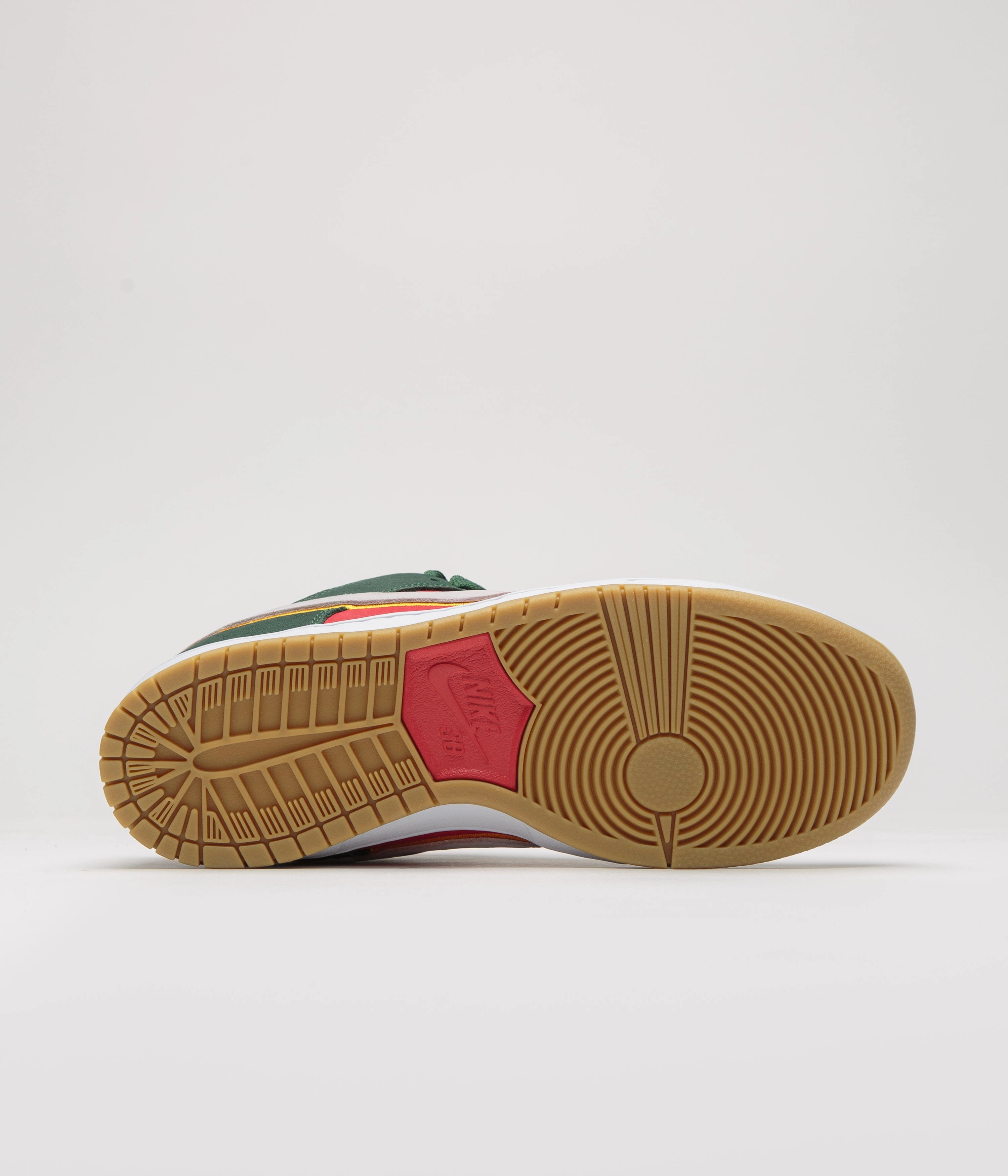 Nike SB Dunk Low Pro Premium Shoes - Fir / White - University Gold - Fire Red Quick - Step