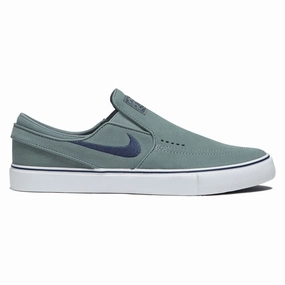 Nike SB Janoski  Slip Shoes - Clay Green/Navy/Clay Green/Summit White Quick Comfort Wear Simple Movement