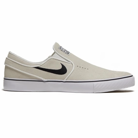 Nike SB Janoski  Slip Shoes - Summit White/Black/Summit White/White Easy Lifestyle Slip Ready Fit