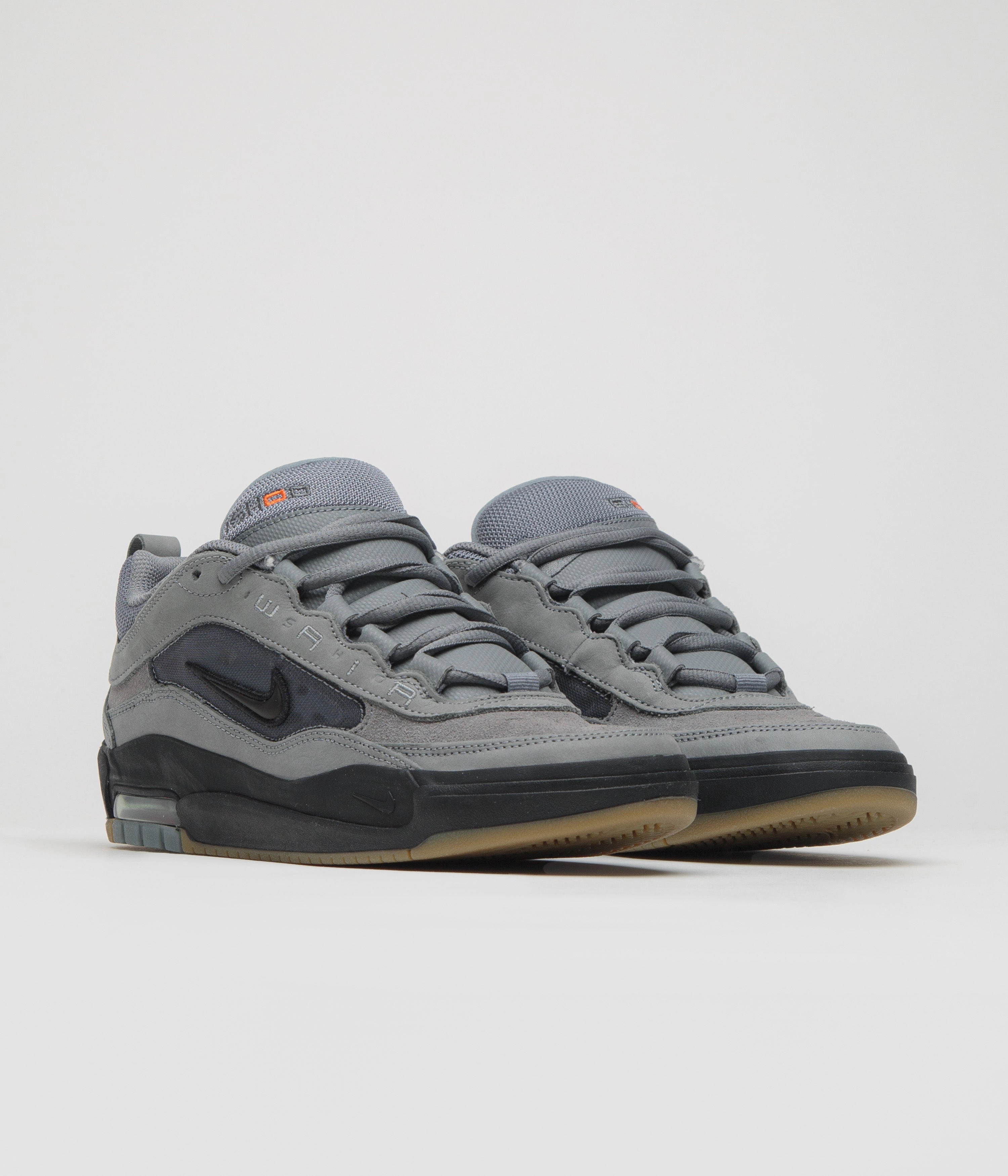 Nike SB Orange Label Air Max Ishod Shoes - Cool Grey / Black - Cool Grey - Dark Grey Comfortable interior