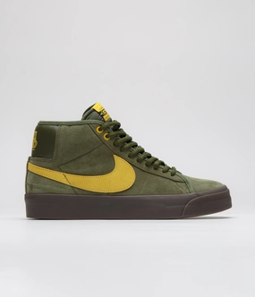 Modern Aesthetic Iconic shock absorption Nike SB x Antihero Blazer Mid Shoes - Rough Green / Amarillo - Rough Green