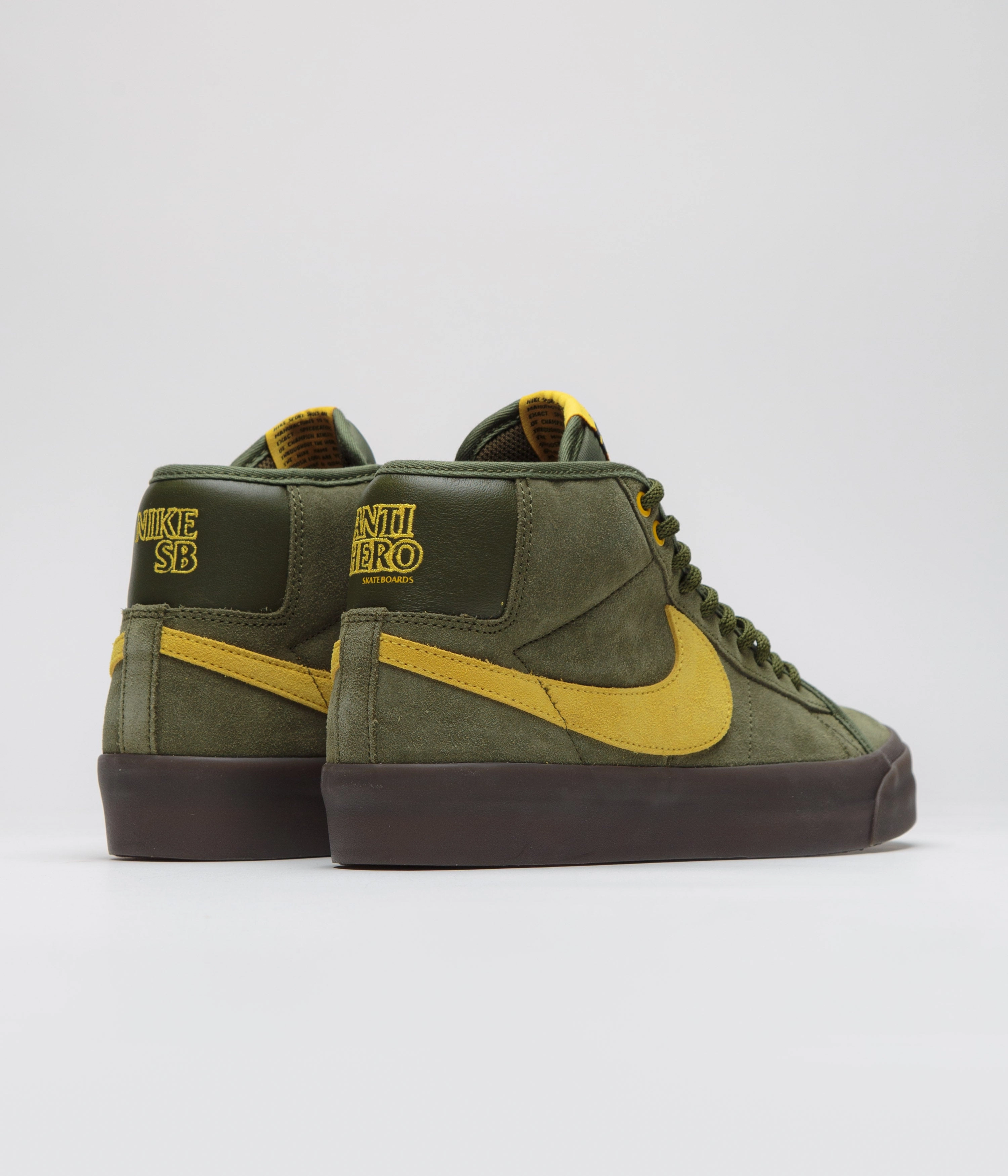 Nike SB x Antihero Blazer Mid Shoes - Rough Green / Amarillo - Rough Green Multi-Functional