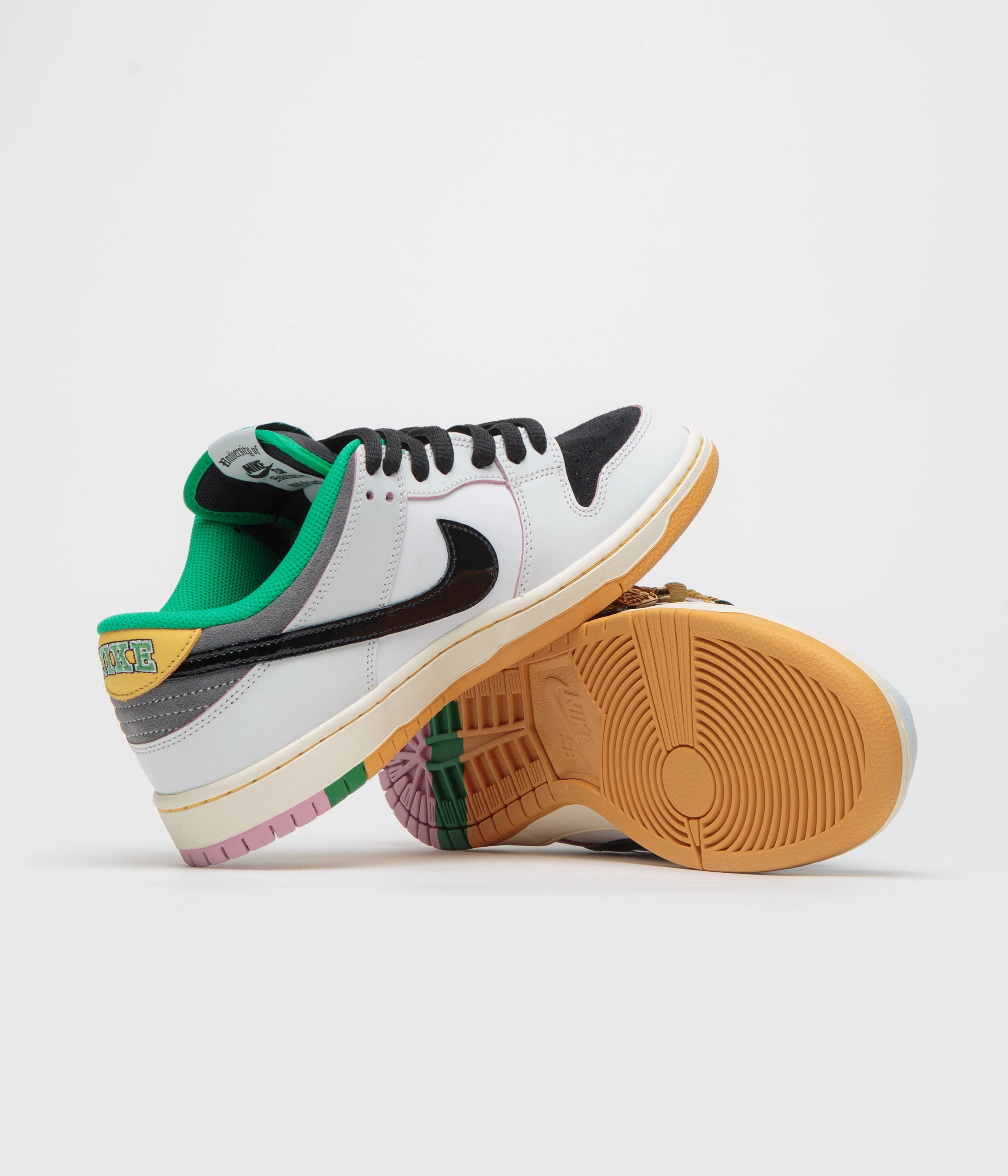 Nike SB x CSEF Dunk Low Pro Shoes - Summit White / Black - White - Iron Grey Stretch - Capable Upper