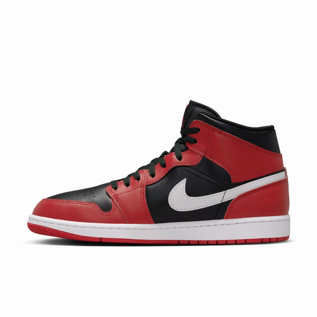 No Stress Air Jordan 1 Mid 'Gym Red Black Toe'