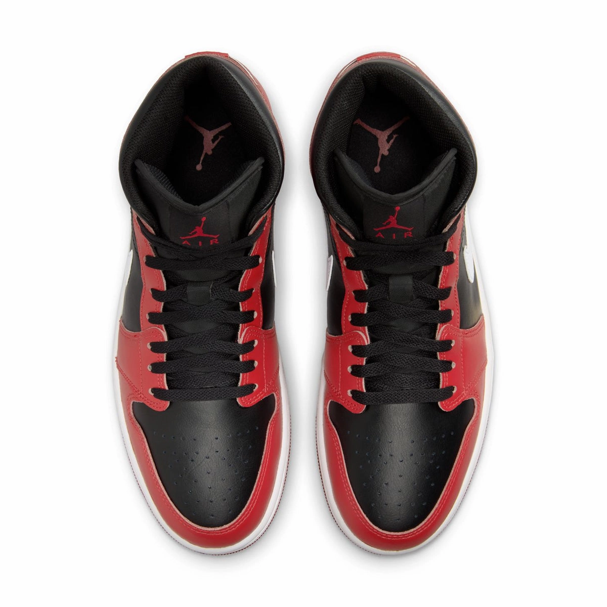 No Stress Air Jordan 1 Mid 'Gym Red Black Toe'