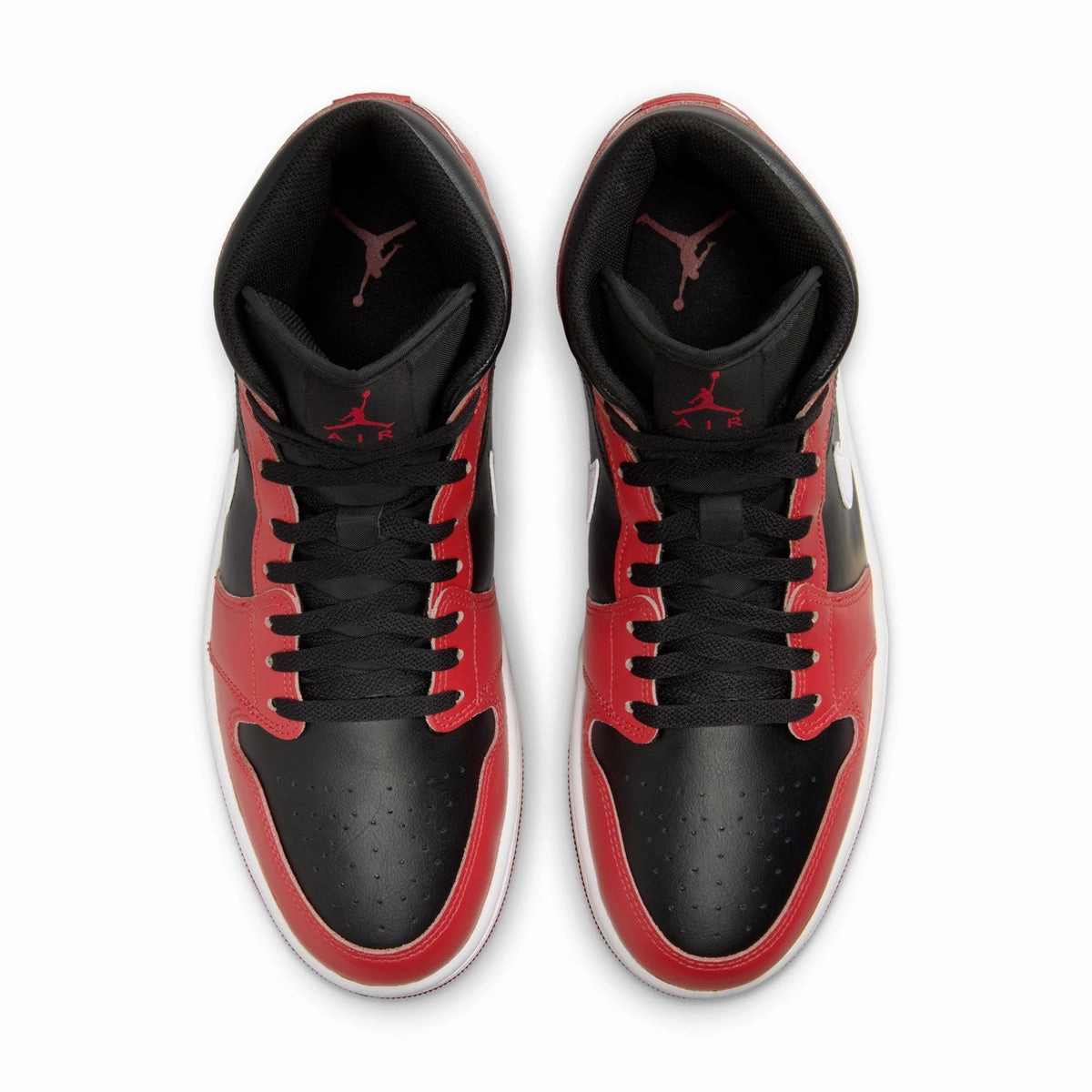 No Stress Air Jordan 1 Mid 'Gym Red Black Toe'