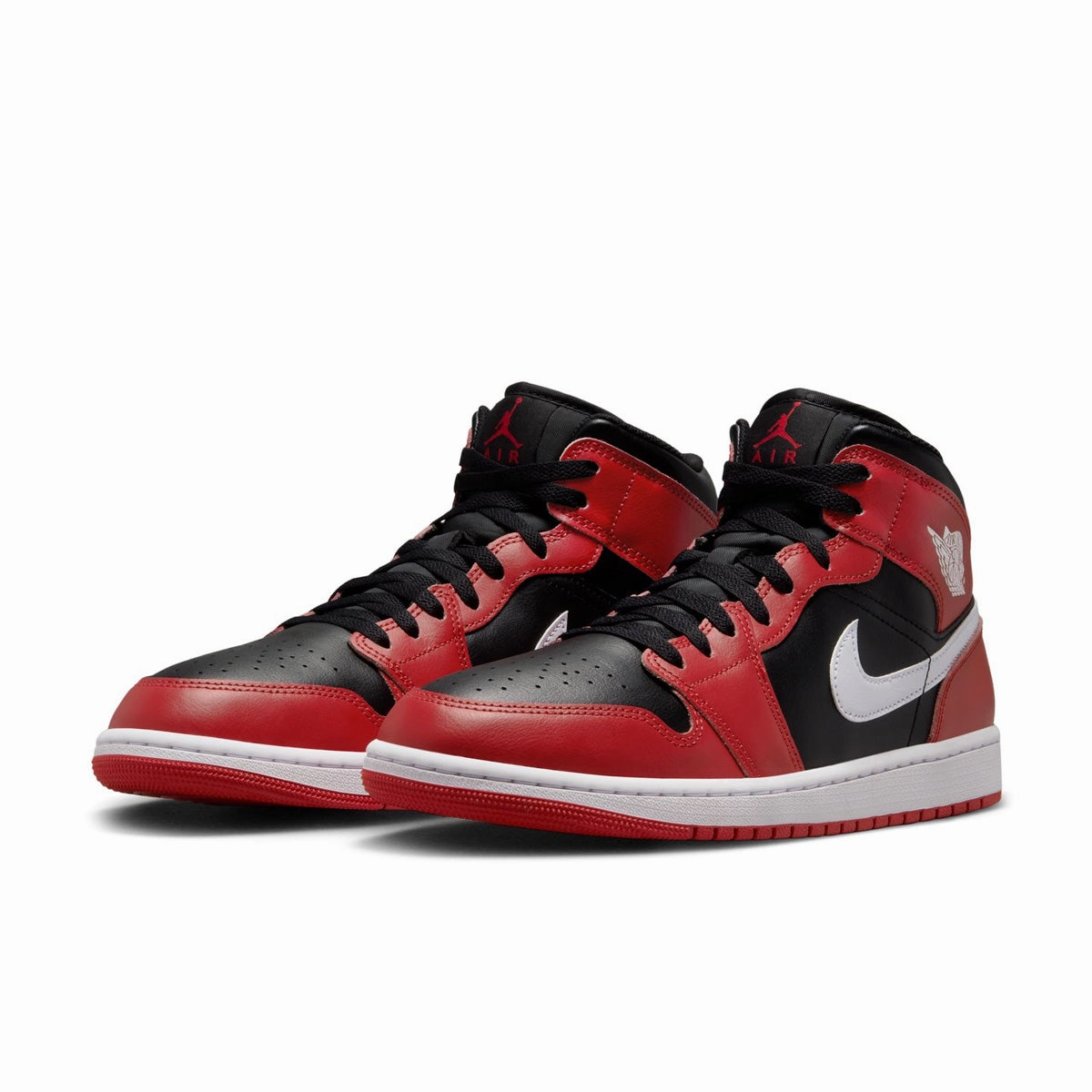 No Stress Air Jordan 1 Mid 'Gym Red Black Toe'