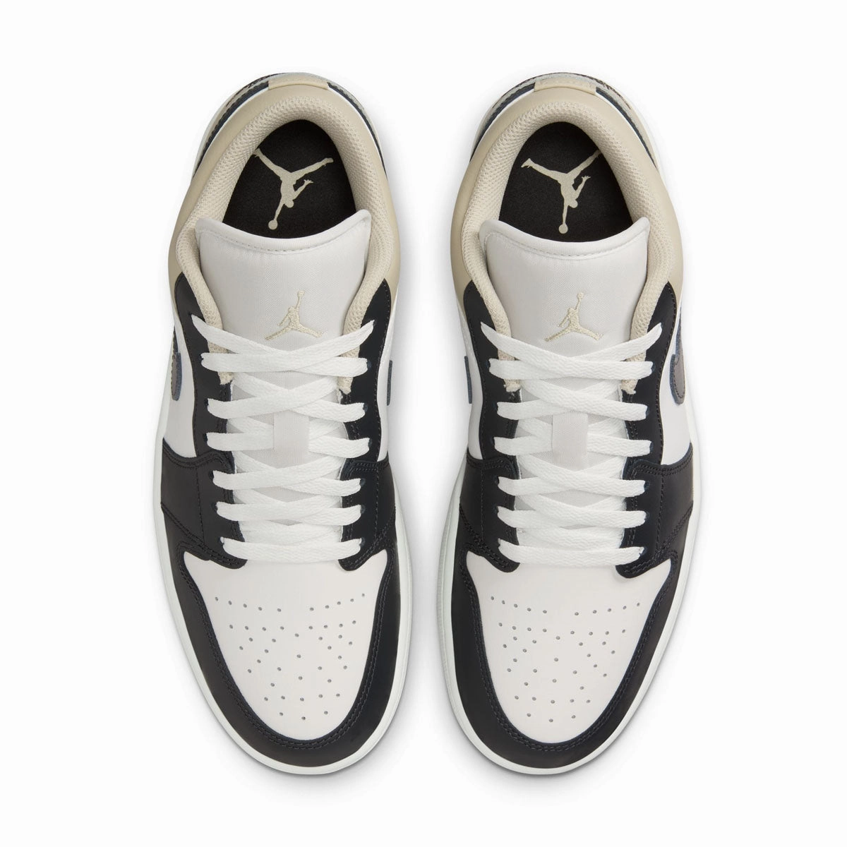 Optimized fit Air Jordan 1 Low 'Summit White Off Noir Rattan'